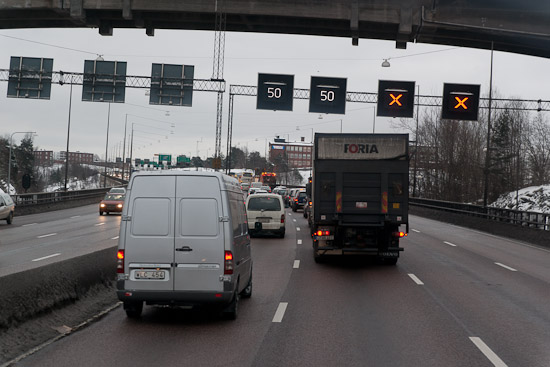 Minskad trafik leder till färre olyckor Minskad trafik leder till färre olyckor