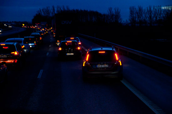 Volvon går ut och blockerar VIP-filen Volvon går ut och blockerar VIP-filen
