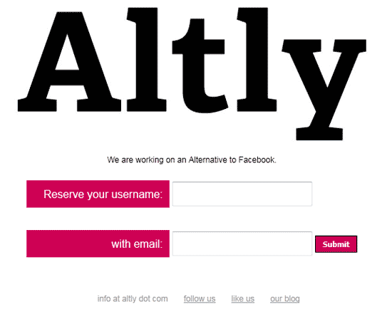 Altly - istället för Facebook Altly - istället för Facebook