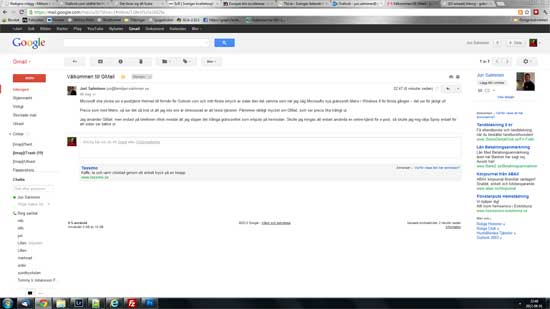 GMail ser lika illa ut som Outlook GMail ser lika illa ut som Outlook