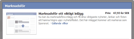Vem betalar för att marknadsföra sina statusuppdateringar på Facebook? Vem betalar för att marknadsföra sina statusuppdateringar på Facebook?