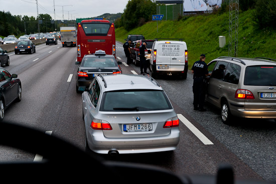Personbilar i bussfilen får böter Personbilar i bussfilen får böter