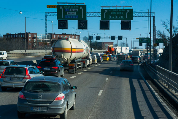 Trafiken skapar oförutsedda hinder Trafiken skapar oförutsedda hinder