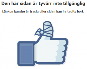 Den falska profilen är borttagen Den falska profilen är borttagen